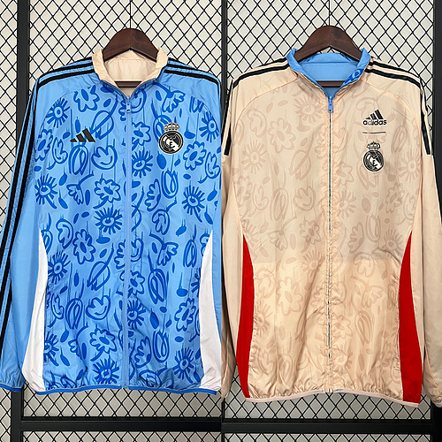 2425 Real Madrid Trench Coat Reversible S-3XL